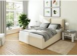 Polsterbett MAINTAL "Lyara", beige, B:167cm L:215cm, Struktur fein (100% Polyester), Betten, Polsterbett, wahlweise ohne Matratze oder mit 3 Matratzenarten zur Auswahl