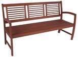 Gartenbank GARDEN PLEASURE "MADISON", braun (braun, holzoptik), B:156cm H:90cm T:59cm, Holz, Sitzbänke, Gartenbank