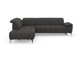 Ecksofa SIT & MORE "Cool L-Form", grau (fango), B:272cm H:79cm T:220cm, Sofas, Ecksofa, wahlweise mit Kopfteilverstellung und Vorziehsitz, motorisch