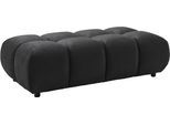 Polsterhocker HOME AFFAIRE "Cozy Bubble, mit eleganter Steppung, weich gepolstert, 143x73 cm", schwarz, B:143cm H:41cm T:73cm, 100% Polyester, Hocker, Polsterhocker, passend zum Sofa und dem drehbaren Sessel der Graceland-Serie