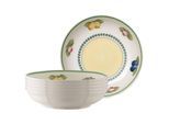 Schale VILLEROY & BOCH "Schalen French Garden Fleurence ø 23,5 cm 6er Set bunt", bunt, L:23,5cm, Schüsseln, Schale
