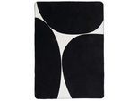 Wohndecke "Pebble", schwarz, B:150cm L:200cm, 60% Polyester, 40% Baumwolle, SCHÖNER WOHNEN-KOLLEKTION, Wohndecken, Wohndecke, mit hohem Baumwollanteil
