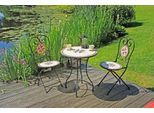 Balkonset GARDEN PLEASURE "Mosaik", braun (braun, grau), Sitzmöbel-Sets, Balkonset