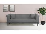 2-Sitzer HOME AFFAIRE "AGNIA B/T/H: 180/85/71 cm", grau, B:180cm H:71,5cm T:85cm, 100% Polyester, Sofas, 2-Sitzer, incl. Zierkissen, auch in Cord und Bouclé