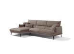 Ecksofa EGOITALIANO "FUNNY, hochwertiges & aktuelles Design, bequeme Rückenlehne, L-Form", braun (schlammfarben), B:265cm H:90cm T:225cm, 100% Polyester, Sofas, Ecksofa, hochwertiger Sitzkomfort, L-Form