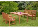 Garten-Essgruppe MERXX "Santos", beige (natur), Sitzmöbel-Sets, Garten-Essgruppe