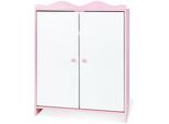 Puppenkleiderschrank PINOLINO "Jasmin", rosa (weiß, rosa), Puppenmöbel, KinderB:45cm H:62cm T:27cm, Puppenkleiderschrank, B:45cm H:62cm T:27cm