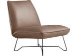 Sessel EGOITALIANO "Lia Loungesessel, elegant und stylisch, toller Sitzkomfort", beige (safari), B:62cm H:73cm T:79cm, Leder NUVOLE (Echtes Rindsleder). Halbnatürliches, halbnarbiges Rindsleder mit einer natürlichen Körnung von 1, 2 bis 1, 4 mm. Dieses Leder hat eine weiche, wachsartige Haptik mit mattem Aussehen und einem Wolkeneffekt. Es handelt sich um ein Naturleder, das die ursprünglichen Eig