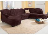 Wohnlandschaft HOME AFFAIRE "Camelita, viel Platz, bequem und zeitlos, Breite 289cm, U-Form", braun (mokka), B:289cm H:86cm T:81cm, Sofas, Wohnlandschaft, wahlweise mit Bettfunktion