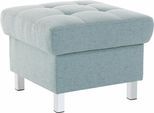 Polsterhocker SIT & MORE "Picasso", blau (aqua), B:58cm H:43cm T:58cm, Struktur fein (100% Polyester), Hocker, Polsterhocker, mit Stauraumfach