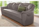 3-Sitzer SIT & MORE "Bansin", grau, B:198cm H:94cm T:95cm, Luxus-Microfaser ALTARA NUBUCK (100% Polyester);SOFTLUX-Kunstleder;NaturLEDER (echtes Rindsleder)/Korpus SOFTLUX-Kunstleder, Sofas, 3-Sitzer, inklusive Federkern