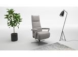 TV-Sessel SIT & MORE "Vario Comfort, inkl. Kopfteilverstellung & 360 Drehfunktion", silber, B:70cm H:124cm T:85cm, 100% Polyester, Sessel, TV-Sessel, mit Herz-Waage-Funktion & 3 Motoren, Höhe der Armlehnen 60cm