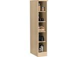 Küchenregal KOCHSTATION "KS-Samos", braun (eiche sonoma), B:30cm H:165cm T:60cm, Holzwerkstoff, Regale, Küchenregal, Breite 30 cm
