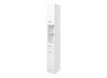 Hochschrank WELLTIME "Rallye", weiß, B:25cm H:190cm T:34cm, Holzwerkstoff, MDF, Schränke, Hochschrank, Breite 25 cm, mit wechselbarem Türanschlag