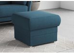 Hocker DOMO COLLECTION "Pina, kompakt und bequem", blau (petrol), B:59cm H:46cm T:59cm, 95% Polyester, 5% Polyamid, Hocker, Hocker, Passender Hocker zur Serie