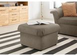 Hocker DOMO COLLECTION "Pegnitz", braun (schlamm), B:60cm H:39cm T:60cm, 95% Polyester, 5% Nylon, Hocker, Hocker