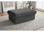 Polsterhocker SIT & MORE "Moreno, B: 90 cm", grau (dunkelgrau), B:90cm H:43cm T:60cm, 95% Polyester, 5% Polyamid, Hocker, Polsterhocker, mit Stauraum, individuell kombinierbar