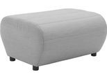 Polsterhocker DOMO COLLECTION "Soleil, pflegeleichter und wetterfester Bezug", silber, B:73cm H:40cm T:63cm, witterungsbeständig, Hocker, Polsterhocker, Outdoor, besonderes Design und Formgebung