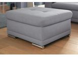 Polsterhocker SIT & MORE "Andiamo", grau, B:100cm H:43cm T:67cm, Struktur ( 100% Polyester);Kunstleder SOFTLUX;Luxus-Microfaser ALTARA NUBUCK (100% Polyester), Hocker, Polsterhocker