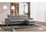 Ecksofa SIT & MORE "Astoria L-Form", grau, B:260cm H:91cm T:175cm, 100% Polyester, Sofas, Ecksofa, wahlweise mit motorischer Relaxfunktion