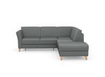 Ecksofa SIT & MORE "Visby L-Form", grau, B:248cm H:87cm T:213cm, Sofas, Ecksofa, Wahlweise mit Bettfunktion und Stauraum, frei im Raum stellbar