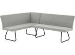 Eckbank OTTO HOME "Blee", grau, B:200cm H:87cm T:160cm, FSC-zertifizierter Holzwerkstoff, Sitzbänke, Eckbank, pflegeleichter Strukturstoff, komfortable Polsterung, Metallgestell