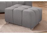 Hocker EXXPO - SOFA FASHION "Elias hochwertig und elegant, mit tollem Sitzkomfort", silber, B:71cm H:42cm T:71cm, Struktur (100% Polyester);Webvelours (100% Polyester), Hocker, Hocker