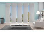 Schiebegardine VISION S "5ER SET ROM" Gr. 1, grau, B:60cm H:260cm, Polyester, Gardinen, Schiebegardine, HxB: 260x60, Schiebevorhang 5er Set Uni