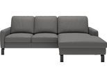 Ecksofa HOME AFFAIRE "Lecce, L-Form, Federkernpolsterung, Breite 224 cm", anthrazit, B:224cm H:86cm T:164cm, 100% Polyester, Sofas, Ecksofa, inkl. saugroboterfreundliche Höhe & schmale Armlehnen