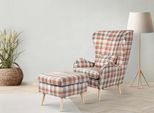 Polstergarnitur HOME AFFAIRE "Charles", orange (beige, terra), B:78cm H:118cm T:152cm, 100% Polyester, Sitzmöbel-Sets, Polstergarnitur, groß und gemütlich im moderner Optik