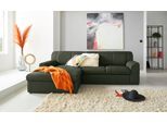 Ecksofa DOMO COLLECTION "Topper, elegant und zeitlos, kompaktes Stellmaß 245/155cm, L-Form", grün, B:245cm H:78cm T:155cm, Sofas, Ecksofa, mit Recamiere, wahlweise mit Schlaffunktion