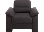 Sessel SIT & MORE "Ascara", grau (anthrazit), B:97cm H:85cm T:92cm, Softlux-Kunstleder;NaturLeder;Luxus-Microfaser ALTARA NUBUCK (100% Polyester), Sessel, Sessel, inklusive komfortablem Federkern