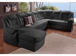 Wohnlandschaft SIT & MORE "Bellevue U-Form", schwarz, B:327cm H:94cm T:217cm, PRIMABELLE-Microfaser (100% Polyester);SOFTLUX-Kunstleder;NaturLEDER (echtes Rindsleder), Sofas, Wohnlandschaft, wahlweise mit Bettfunktion