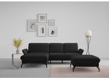 Ecksofa SIT & MORE "Fashion L-Form", schwarz, B:253cm H:84cm T:165cm, Sofas, Ecksofa, wahlweise mit Kopfteilverstellung und Vorziehsitz, motorisch