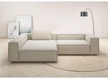 Ecksofa HOME AFFAIRE "Watertown, moderne XXL L-Form, 306 cm breit", beige (sand), B:306cm H:68cm T:191cm, 94% Polyester, 6% Nylon, Sofas, Ecksofa, Komfortabel mit tiefer Sitzfläche – ideal für große Wohnräume