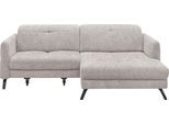 Ecksofa "SO 4400 V", beige (cream), B:259cm H:84cm T:167cm, 100% Polyester, SET ONE BY MUSTERRING, Sofas, Ecksofa, wahlweise mit motorischer Bettfunktion & Kopfverstellung, Fuß schwarz