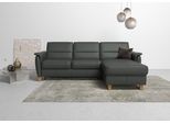 Ecksofa HOME AFFAIRE "Palmera L-Form, B: 244 cm - OTTO. Verlässliche Qualität.", grau (anthrazit), B:244cm H:89cm T:163cm, Luxus-Microfaser (100% Polyester);Struktur (100% Polyester);Luxus-Microfaser in Lederoptik (100% Polyester), Sofas, Ecksofa, optional Bettfunktion & Bettkasten, Federkern