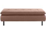 Hockerbank HOME AFFAIRE "Birkholm", braun (dunkelbraun), B:137cm H:44cm T:65cm, 100% Polyester, Hocker, Hockerbank, passend zur Serie "Birkholm", B/T/H: 137/65/44 cm