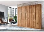 Kleiderschrank HOME AFFAIRE "Azelie, aus Wildeiche", braun (wildeiche natur), B:252cm H:223cm T:62cm, Massivholz, Schränke, Kleiderschrank, Massivholz-Kleiderschrank, im 50 cm Raster planbar