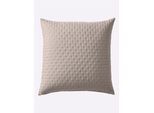 Kissenhülle HEINE HOME, grau (taupe), B:80cm L:80cm, Polyester, 100% Polyester, Kissenbezüge, Kissenhülle