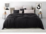 Tagesdecke OTTO HOME "Bailee", anthrazit, B:140cm L:200cm, Baumwolle, Tagesdecken, Tagesdecke, weiche Musselin Qualität, viele Farben erhältlich, ab 140x200 cm
