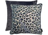 Dekokissen APELT "Maurice", bunt (schwarz, natur), B:49cm L:49cm, Obermaterial: 100% Polyester, Dekokissen_Sitzkissen_Kissenhüllen, Dekokissen