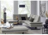 Ecksofa W.SCHILLIG "broadway, Designsofa, toller Sitzkomfort, zeitlos, elegant, L-Form", grau (steel s22), B:284cm H:94cm T:224cm, Flachgewebe S22 (100% Polyester), Sofas, Ecksofa, Sitztiefenverstellung, Kopfteil- & Seitenteilverstellung, Breite 284cm