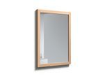 Badspiegel WELLTIME "Rustic", beige (bleached oak), B:60cm H:80cm T:3cm, Furnier, Spiegel, Badspiegel, Breite 60 cm, FSC-zertifiziert