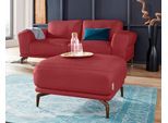 Hocker W.SCHILLIG "montanaa", rot (ruby rot z59), B:71cm H:42cm T:71cm, Hocker, Hocker, mit Metallfüßen in Bronze pulverbeschichtet, Breite 71 cm