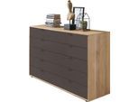 Schubkastenkommode WIEMANN "Cardiff Sideboard, Wäscheschrank, teilmassiv Erle, mit Schubladen", braun, B:141cm, Sideboards, Schubkastenkommode, Schubkästen inklusive Selbsteinzug und Dämpfung