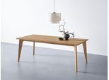 Esstisch ANDAS "Amali", beige (natur), B:200cm H:75cm T:100cm, Tische, Esstisch, Aus massiver Eiche, in 3 Breiten