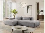 Ecksofa EXXPO - SOFA FASHION "Billund modernes Designsofa, bequem und elegant, Breite 294cm, L-Form", grau, B:294cm H:71cm T:165cm, Sofas, Ecksofa, modern, L-form, Wellenfedern, inklusive 2x Nierenkissen