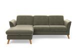 Ecksofa SIT & MORE "Romero L-Form", grün (lindgrün), B:245cm H:91cm T:178cm, 100% Polyester, Sofas, Ecksofa, wahlweise mit oder ohne Relax-Funktion, Bettfunktion, Bettkasten