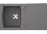 Einbauspüle RESPEKTA, grau, B:86cm H:20cm T:50cm, Verbundwerkstoff, Küchenspülen, Einbauspüle